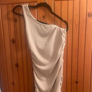 One shoulder nude dress / brand new